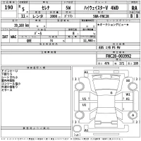 Nissan SERENA лот № 190 оценка RA  с аукциона в Японии 2