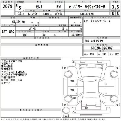 Nissan SERENA  с аукциона в Японии