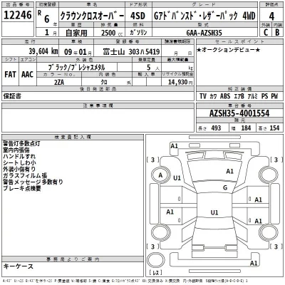 Toyota CROWN CROSSOVER  с аукциона в Японии