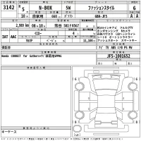 Honda N BOX лот № 3142 оценка 6  с аукциона в Японии 2