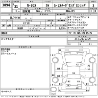 Honda N BOX лот № 3094 оценка 3  с аукциона в Японии 2