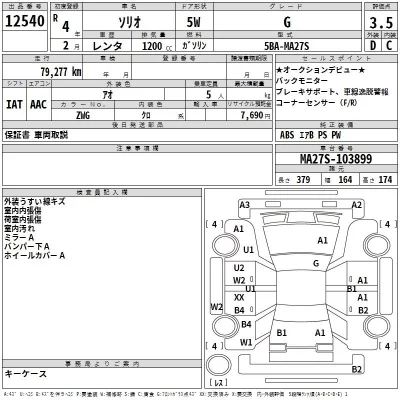 Suzuki SOLIO  с аукциона в Японии