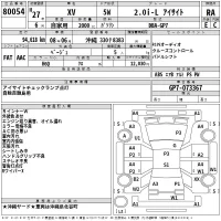 Subaru XV лот № 80054 оценка RA  с аукциона в Японии 2