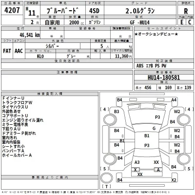 Nissan BLUEBIRD  с аукциона в Японии