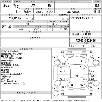 Toyota NOAH  с аукциона в Японии