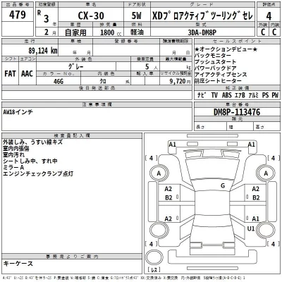 Mazda CX-30  с аукциона в Японии