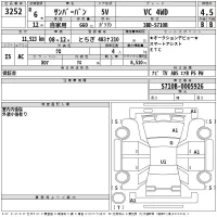 Subaru SAMBAR лот № 3252 оценка 4.5  с аукциона в Японии 2