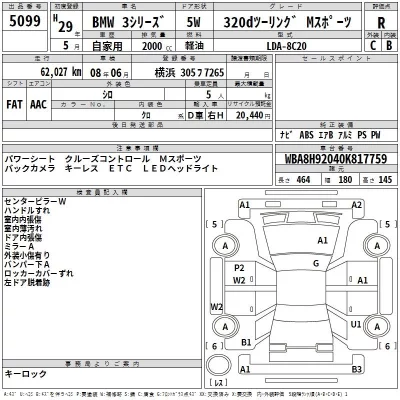 BMW 3-Series  с аукциона в Японии
