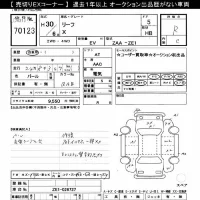 Nissan LEAF лот № 70123 оценка R  с аукциона в Японии 10