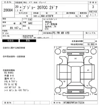 Peugeot 207 лот № 20084 оценка 3  с аукциона в Японии 9