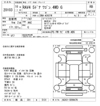 Toyota RAV4 лот № 20103 оценка RB  с аукциона в Японии 9