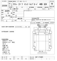 Honda ACTY TRUCK лот № 20306 оценка RB  с аукциона в Японии 9