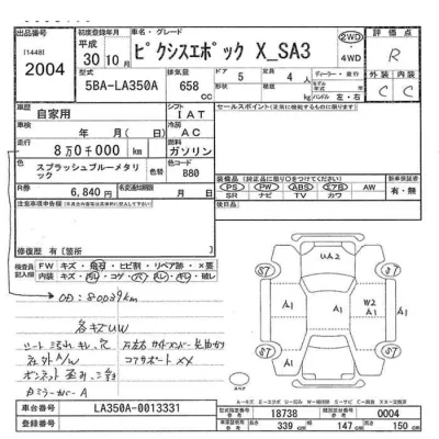 Toyota PIXIS EPOCH  с аукциона в Японии