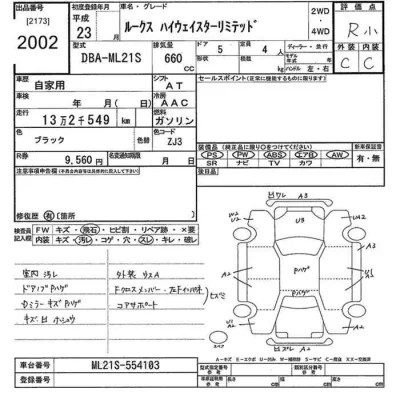 Nissan ROOX  с аукциона в Японии