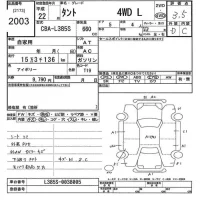 Daihatsu TANTO лот № 2003 оценка 3.5  с аукциона в Японии 10