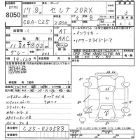 Nissan SERENA лот № 8050 оценка 3  с аукциона в Японии 10