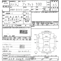 Fiat 500 лот № 8363 оценка 3.5  с аукциона в Японии 9