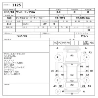 Subaru GOLF ALLTRACK лот № 1125 оценка 3  с аукциона в Японии 6