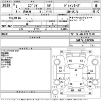 Suzuki EVERY лот № 3028 оценка R  с аукциона в Японии 2