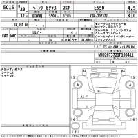 Mercedes-Benz E CLASS лот № 5015 оценка 4.5  с аукциона в Японии 2