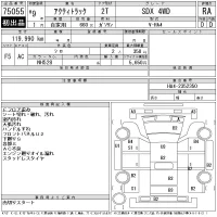 Honda ACTY TRUCK лот № 75055 оценка RA  с аукциона в Японии 11