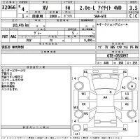 Subaru XV лот № 32066 оценка 3.5  с аукциона в Японии 2