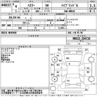 Suzuki HUSTLER лот № 44037 оценка 3.5  с аукциона в Японии 2