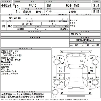 Mitsubishi LIBERO  с аукциона в Японии