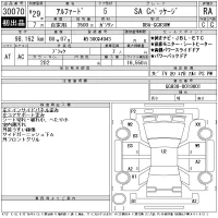 Toyota ALPHARD лот № 30070 оценка RA  с аукциона в Японии 11
