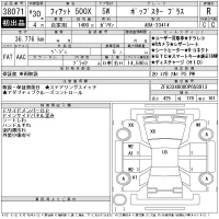 Fiat 500X лот № 38071 оценка R  с аукциона в Японии 11
