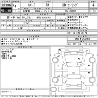 Mazda CX-3 лот № 30306 оценка 4  с аукциона в Японии 11