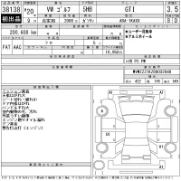 Volkswagen GOLF лот № 38138 оценка 3.5  с аукциона в Японии 11