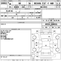 Lexus NX лот № 10002 оценка 3.5  с аукциона в Японии 2