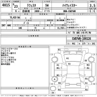 Nissan LAFESTA лот № 4015 оценка 3.5  с аукциона в Японии 2