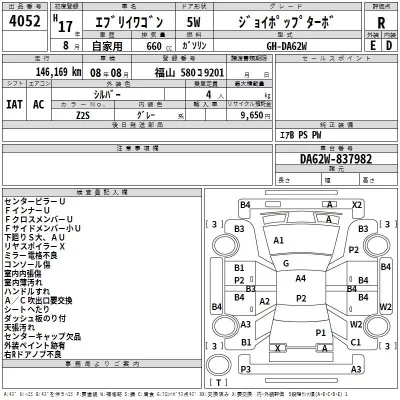 Suzuki EVERY WAGON  с аукциона в Японии