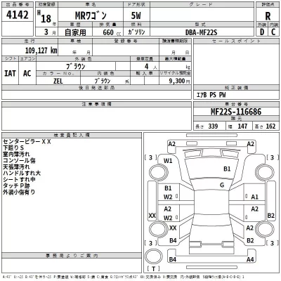Suzuki MRWAGON  с аукциона в Японии