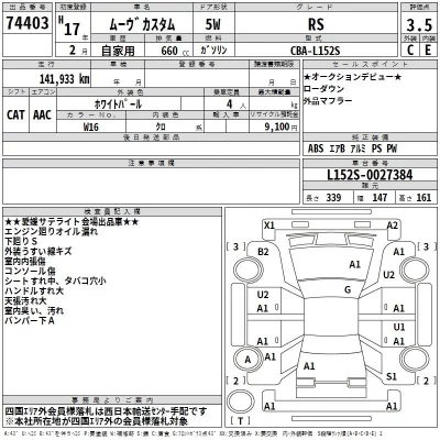 Daihatsu MOVE  с аукциона в Японии