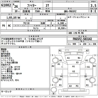 Mitsubishi FUSO FIGHTER  с аукциона в Японии