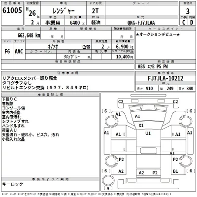 Hino RANGER  с аукциона в Японии