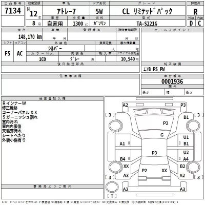 Daihatsu ATRAI SEVEN  с аукциона в Японии