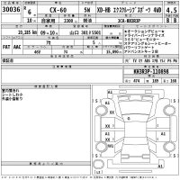 Mazda CX-60 лот № 30036 оценка 4.5  с аукциона в Японии 2
