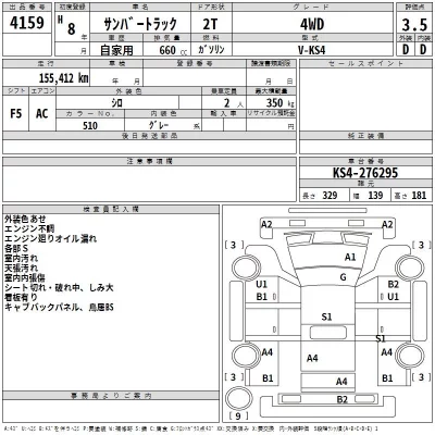 Subaru SAMBAR  с аукциона в Японии