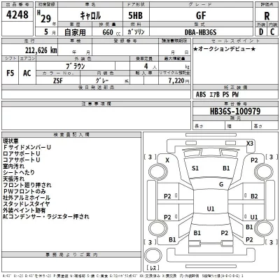 Mazda CAROL  с аукциона в Японии