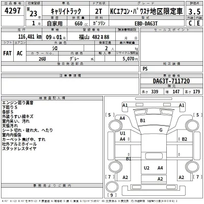 Suzuki CARRY TRUCK  с аукциона в Японии