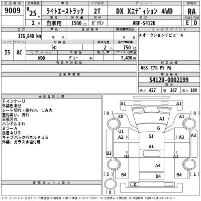 Toyota LITE ACE TRUCK  с аукциона в Японии