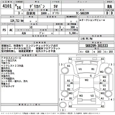 Mitsubishi DELICA  с аукциона в Японии