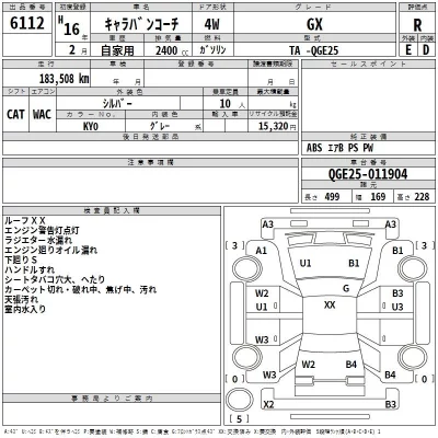 Nissan CARAVAN  с аукциона в Японии
