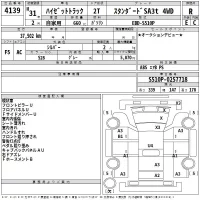 Daihatsu HIJET TRUCK лот № 4139 оценка R  с аукциона в Японии 2