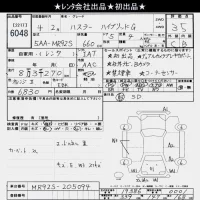 Suzuki HUSTLER лот № 6048 оценка 3.5  с аукциона в Японии 10