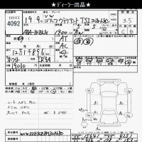 Volkswagen GOLF VARIANT лот № 4092 оценка 3.5  с аукциона в Японии 6